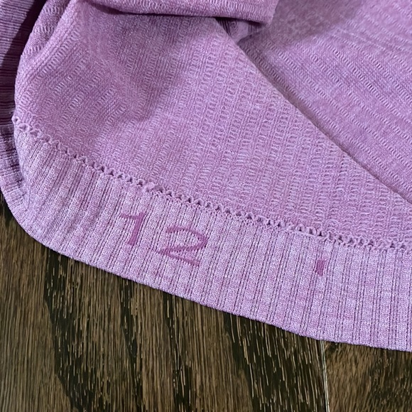Lululemon Ebb To Street Racerback Crop Tank Top Wisteria Purple Womens Size 12 - Picture 5 of 7